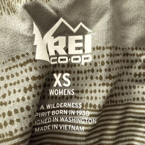 REI Green Striped Button Up Shirt - Picture 5 of 6